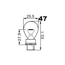 žiarovka 12V 27W W2,5x16d OSRAM číra (3156 P27W)