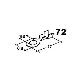 cable lug 3.2 mm wire 0.5...