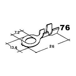 cable lug 7.2 mm wire 1.5-4mm