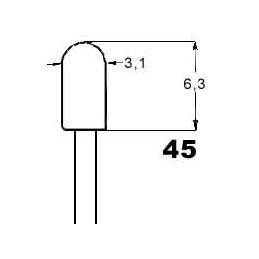 bulb 12V 0.7W all-glass...