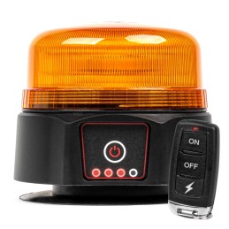 magnetic LED beacon with remote control - battery