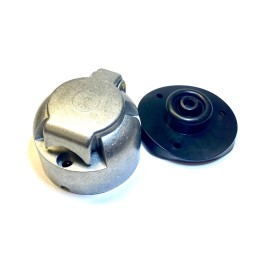 socket 12V 7P aluminum round + seal