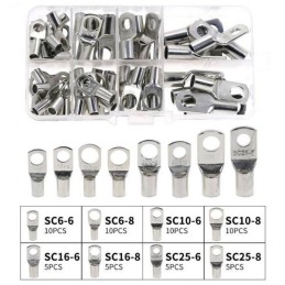 Set of crimping cable eyes, 60 pcs