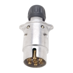 plug-plug 12V 7P aluminum. JAEGER contact 6.3