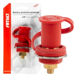 Battery power connector red plus 12/24/48V