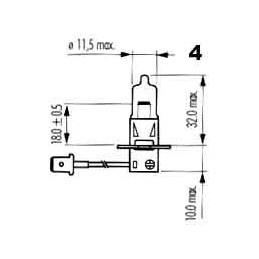 žiarovka H3 12V 55W PK22s NARVA