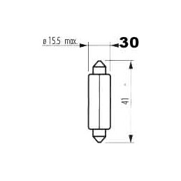 žiarovka 24V 18W SV8,5 15x41mm NARVA