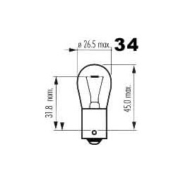 žiarovka 24V 15W BA15s NARVA